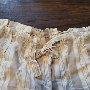 High Rise linen short